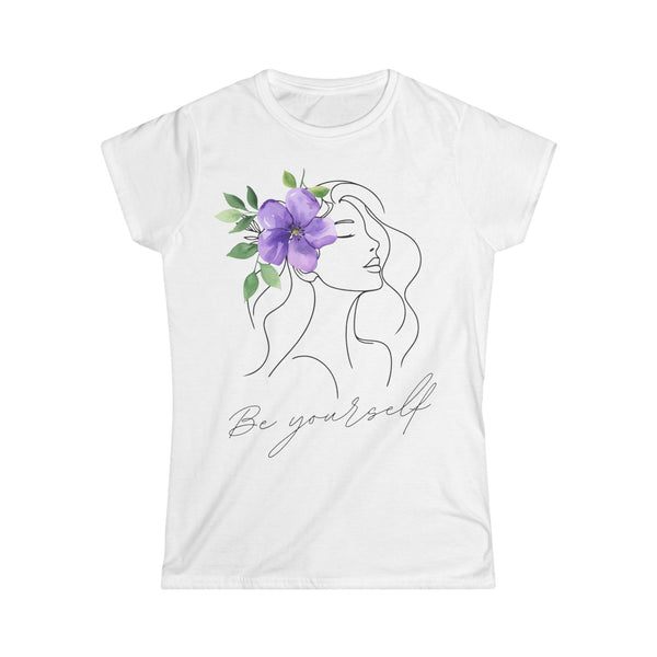 Be Yourself Floral Women’s Softstyle Tee