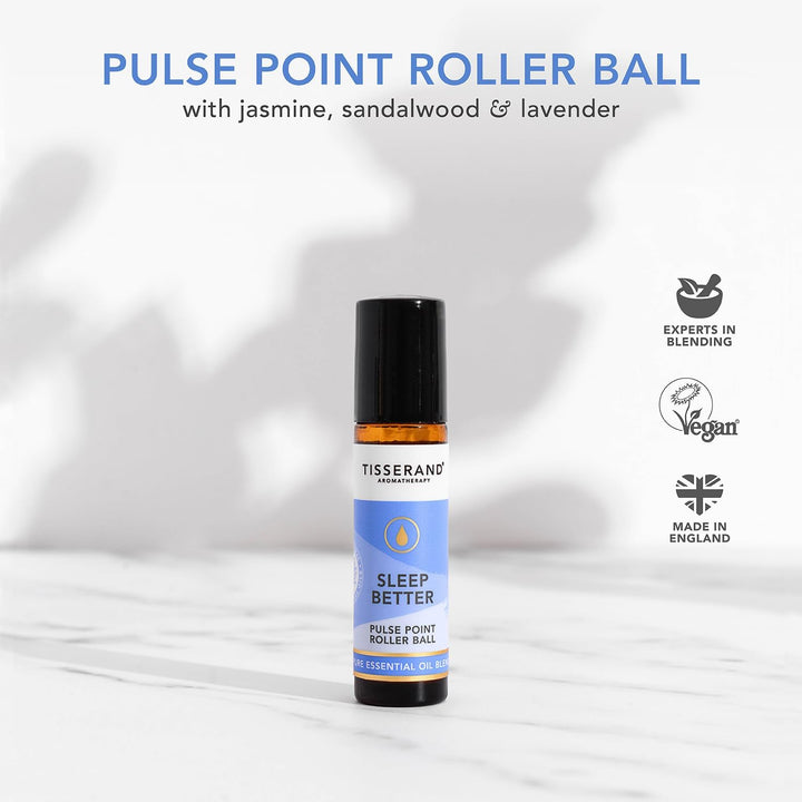 Aromatherapy - Sleep Better - Pulse Point Roller - Lavender, Jasmine & Sandalwood Essential Oils - 100% Natural Pure Essential Oils - 10Ml (Pack of 2)