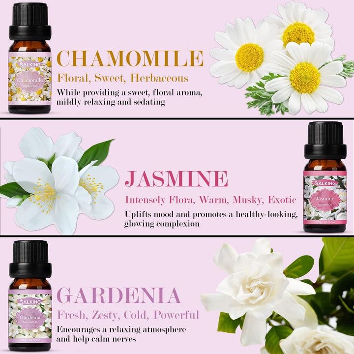 Essential Oils Aromatherapy Pure Essential Oil Fragrances Diffuser Burner UK