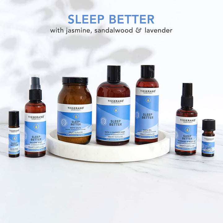 Aromatherapy - Sleep Better - Pulse Point Roller - Lavender, Jasmine & Sandalwood Essential Oils - 100% Natural Pure Essential Oils - 10Ml (Pack of 2)