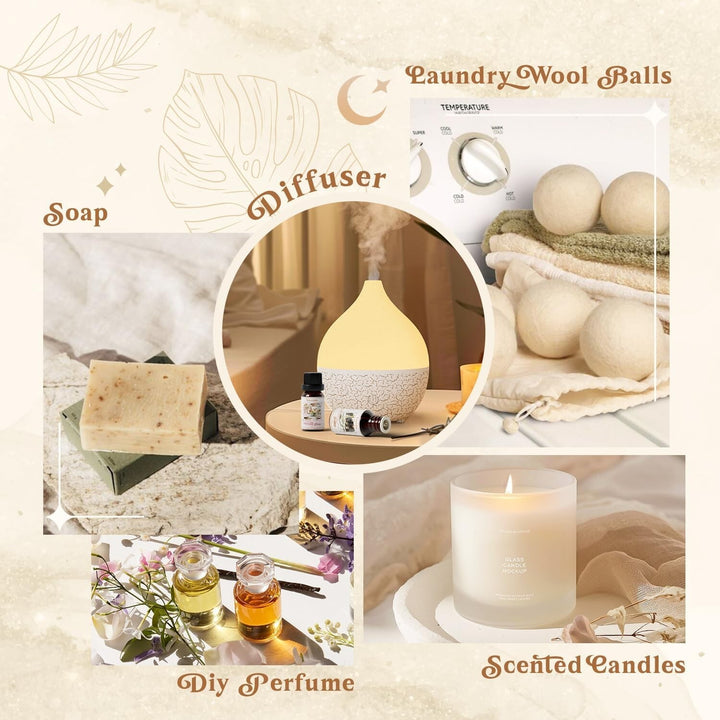 Essential Oils Aromatherapy Pure Essential Oil Fragrances Diffuser Burner UK