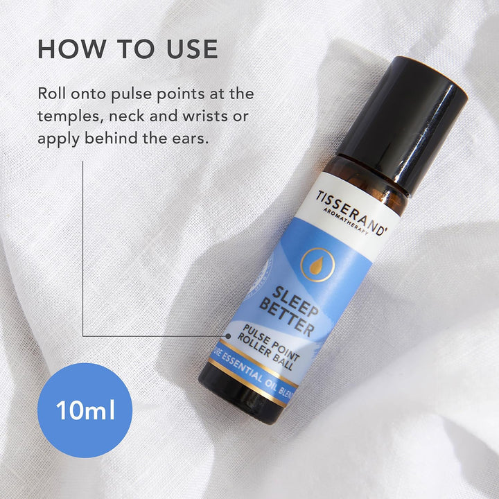 Aromatherapy - Sleep Better - Pulse Point Roller - Lavender, Jasmine & Sandalwood Essential Oils - 100% Natural Pure Essential Oils - 10Ml (Pack of 2)