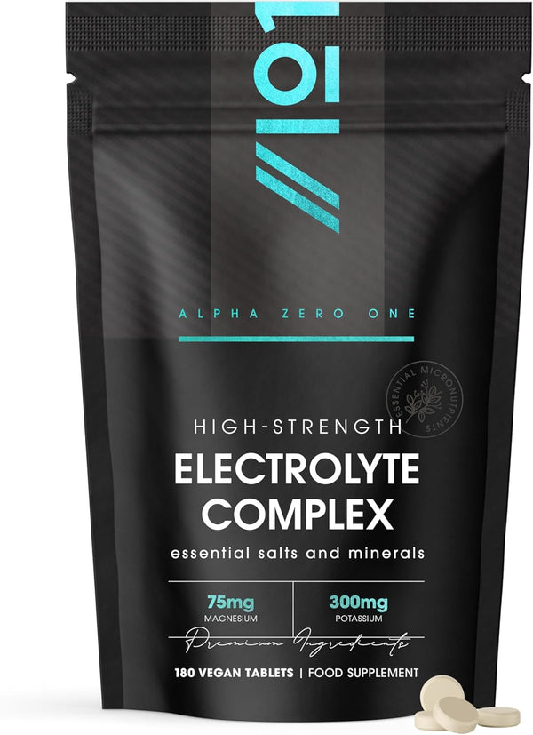 Electrolyte Complex – 180 Vegan Tablets – High Strength with Magnesium, Chloride