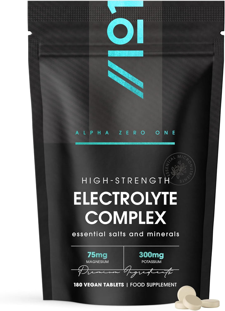 Electrolyte Complex – 180 Vegan Tablets – High Strength with Magnesium, Chloride