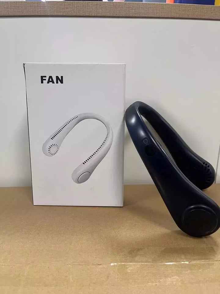 Mini Neck Fan Portable Hanging USB Rechargeable Bladeless Cooling Air Cooler