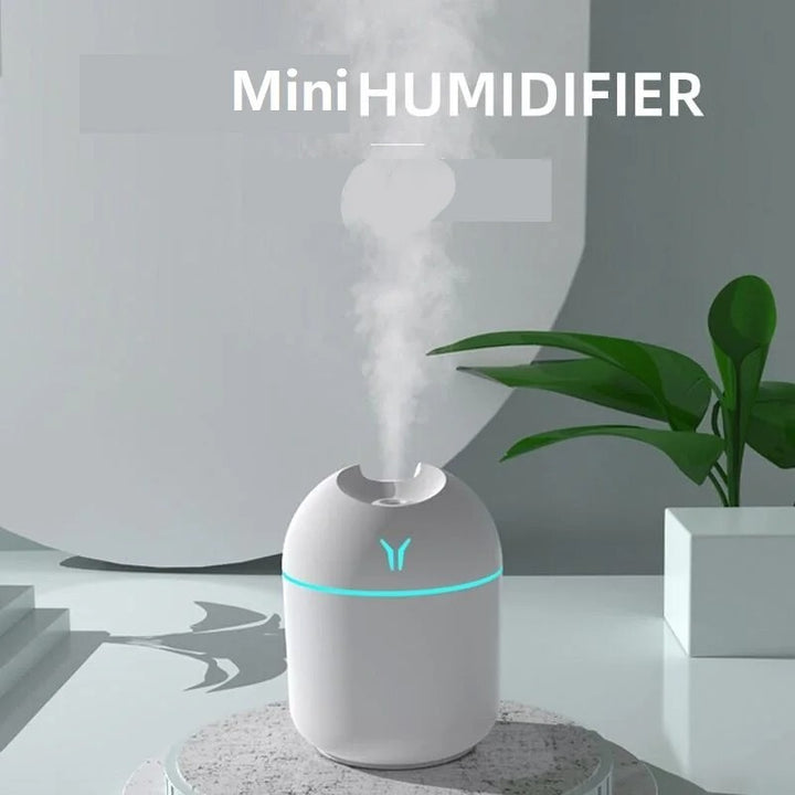 250ML Mini USB Air Humidifier Essential Oil Diffuser Ultrasonic Quiet Mist LED