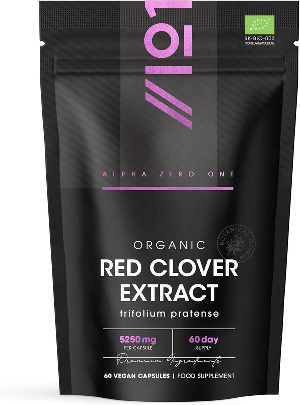 Organic Red Clover Extract 5250Mg - for Use during the Menopause - Potent 15:1 P