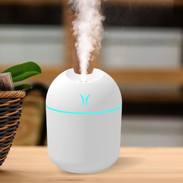 250ML Mini USB Air Humidifier Essential Oil Diffuser Ultrasonic Quiet Mist LED