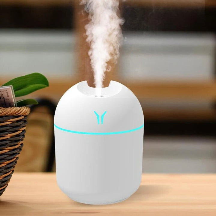 250ML Mini USB Air Humidifier Essential Oil Diffuser Ultrasonic Quiet Mist LED
