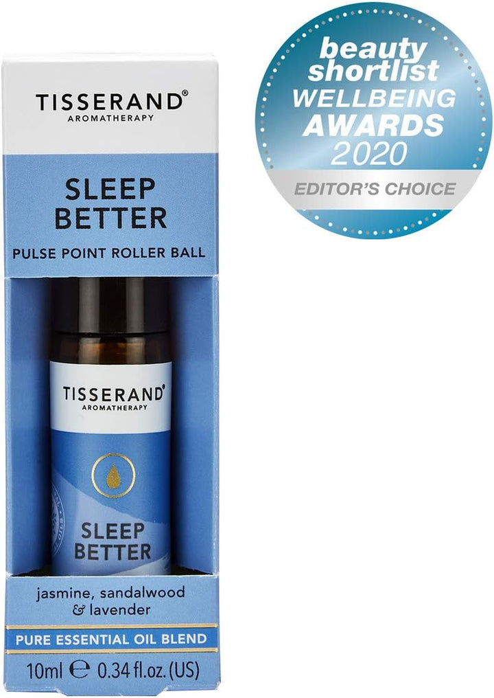 Aromatherapy - Sleep Better - Pulse Point Roller - Lavender, Jasmine & Sandalwood Essential Oils - 100% Natural Pure Essential Oils - 10Ml (Pack of 2)