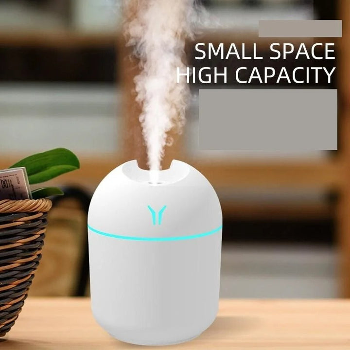 250ML Mini USB Air Humidifier Essential Oil Diffuser Ultrasonic Quiet Mist LED